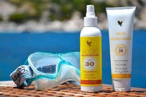 Aloe Sunscreen spay e crema