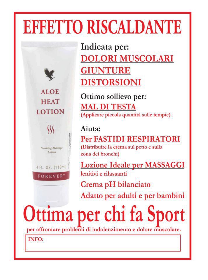 Aloe Heat Lotion(Effetto riscaldante)