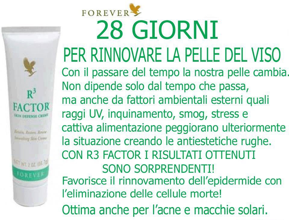 R3 Factor(Prodotto per la bellezza e protezione della pelle)